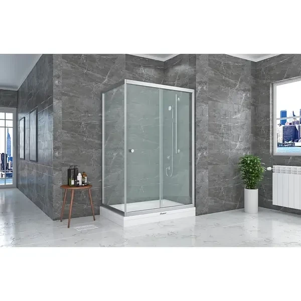 Душевая кабина без поддона Shower SATURN STN-190 100x70x190 см раздвижные двери матовое стекло 5мм (С15515) - изображение 4