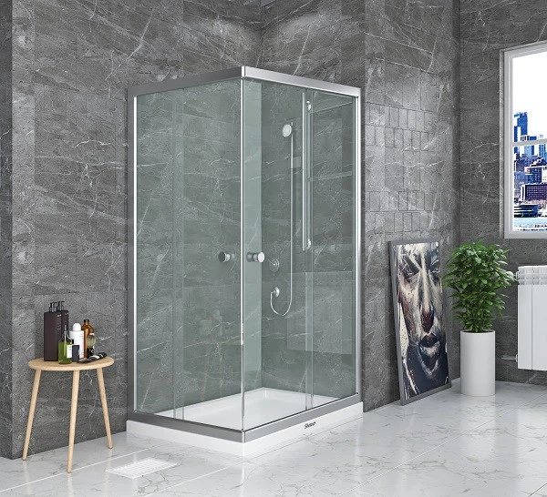 Душевая кабина без поддона Shower SATURN STN-230-6 100х80х190 см матовое стекло раздвижные двери (C15420) - изображение 4