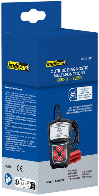 Автосканер Imdicar 71901 OBD2 (3284090719012) - зображення 3