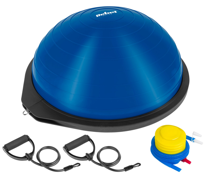 Półpiłka do balansowania Rebel Active 58 cm Niebieska (5901890099318) - obraz 2