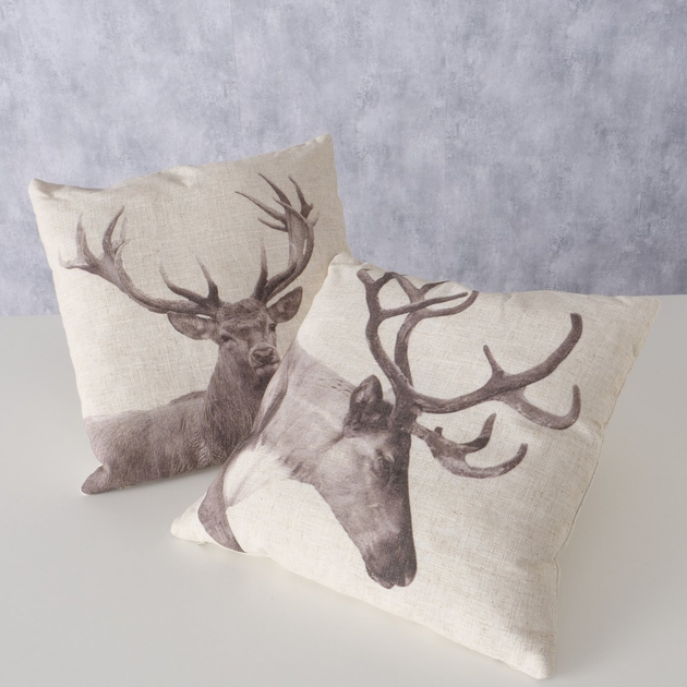 Декоративна подушка Boltze Stag бавовняна 45 x 45 см (5902973458367) - зображення 4