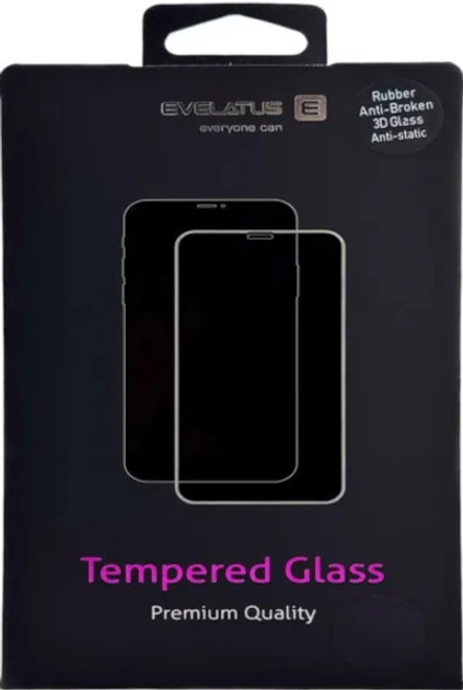 Захисне скло Evelatus 3D Privacy Corning Gorilla Glass 10X Stong для Apple iPhone 17 Pro Black (EVEAPP17PPCGG10XS) - зображення 1
