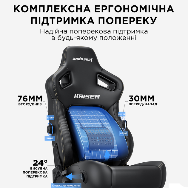 Крісло ігрове Anda Seat Kaiser 4 Violet Size L (AD12YDDC-L-20-V-PV/C) - зображення 13
