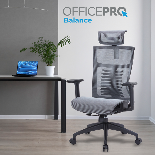 Крісло офісне OfficePro Balance OC620-B-DG-DG - изображение 7