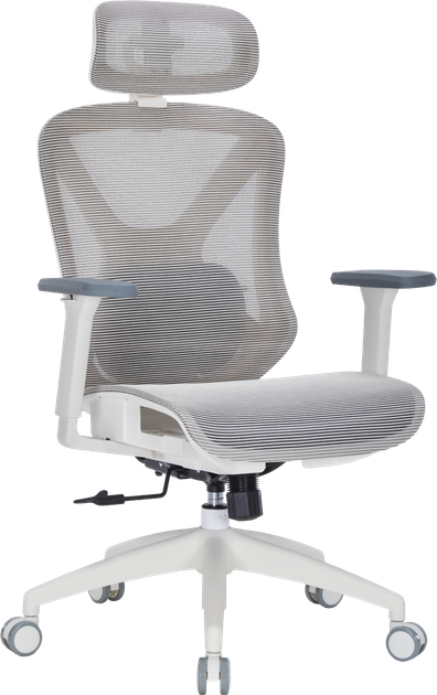 Крісло офісне Officepro Atlas OC630-W-LG-LG - изображение 6