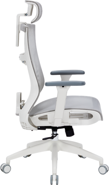 Крісло офісне OfficePro Balance OC620-W-LG-LG - зображення 5