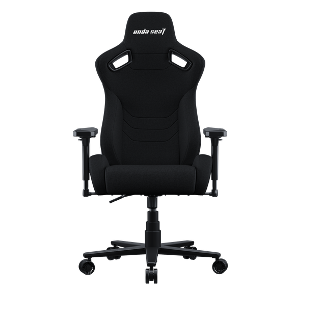 Игровое кресло Anda Seat Kaiser Frontier Fabric Black Size XL нагрузка до 180 кг, лён, пена, гарантия 24 мес, наклон спинки 155 °, рост до 200 см - изображение 2