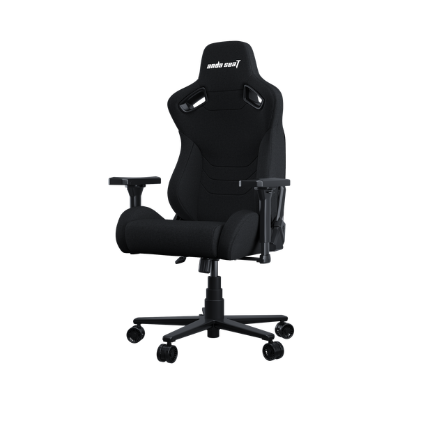 Игровое кресло Anda Seat Kaiser Frontier Fabric Black Size XL нагрузка до 180 кг, лён, пена, гарантия 24 мес, наклон спинки 155 °, рост до 200 см - изображение 5