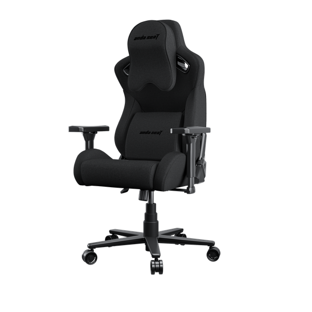 Игровое кресло Anda Seat Kaiser Frontier XL Dark Gray Fabric нагрузка до 150 кг, льняная ткань, пена Memory Foam, гарантия 24 мес, наклон спинки 160 °, рост до 200 см - изображение 11