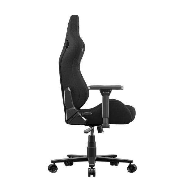 Игровое кресло Anda Seat Kaiser Frontier XL Dark Gray Fabric нагрузка до 150 кг, льняная ткань, пена Memory Foam, гарантия 24 мес, наклон спинки 160 °, рост до 200 см - изображение 12