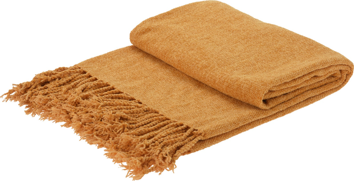 Koc Home Styling Collection szenilowy z frędzlami 130 x 160 cm (8720573373913) - obraz 1