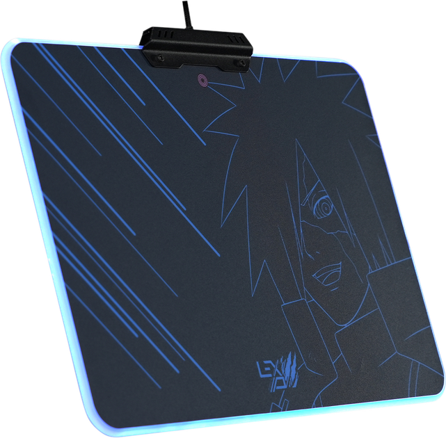 Podkładka pod myszkę Lexip Naruto Shippuden Madara RGB Speed Black/Blue (3760352730396) - obraz 4