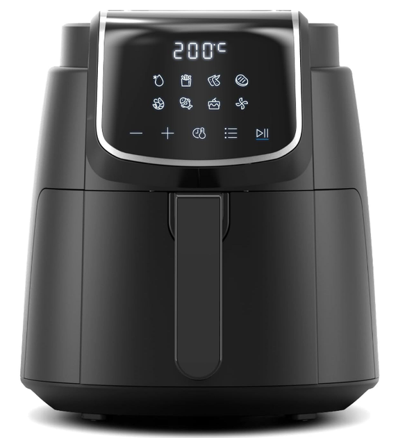 Мультипіч-аерофритюрниця Midea MF-CN40C2, 1500 Вт, 4 л, сенсорна панель, 8 програм, Dual Cyclone System - изображение 2