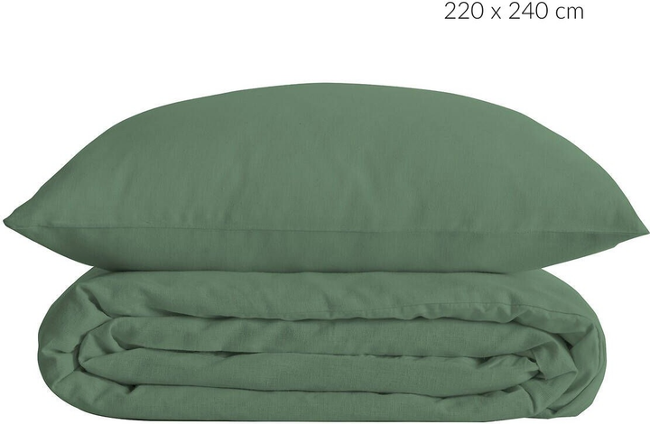Комплект постільної білизни Atmosphera Extra Soft з перкалю зелений 220 x 240 см (3560232982910) - зображення 2