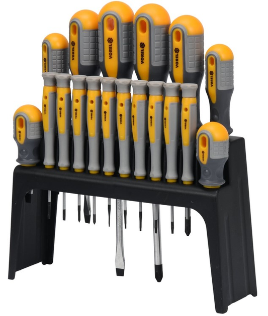 Набір викруток Vorel 60781 SL PH TORX Cr-V 18 шт (5906083054877) - зображення 1