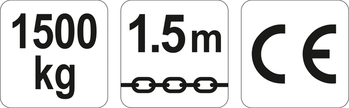 Лебідка ланцюгова ручна Yato YT-5896 з дотягувачем 1.5 м 1.5 т (5906083012549) - зображення 3