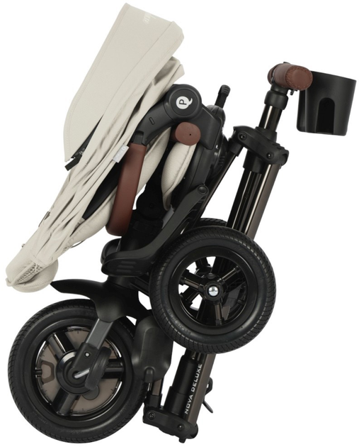Rowerek trójkołowy Qplay Nova Deluxe Beige (5061047482001) - obraz 10