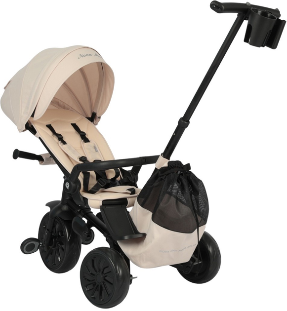 Rowerek trójkołowy Qplay Nova Max Beige (5061047482186) - obraz 3