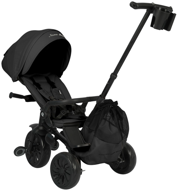 Rowerek trójkołowy Qplay Nova Max Black (5061047481998) - obraz 3