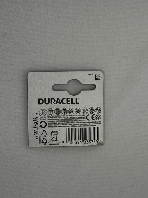 Батарейка литиевая дисковая DURACELL CR 2032 (CR2032) 3V 1 шт. - Фото 3 Батарейка литиевая дисковая DURACELL CR 2032 (CR2032) 3V 1 шт. - изображение 3
