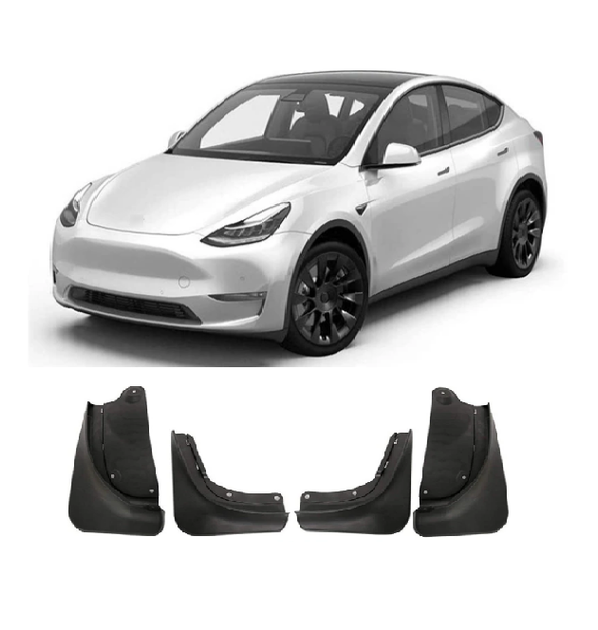 Брызговики 4S Tesla Model Y 2020, 2021, 2022, 2023, 2024 - н.в. комплект 4 шт - изображение 4