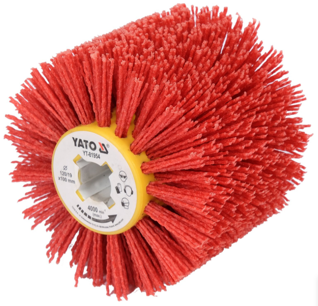 Щітка YATO для сатинувальної машини PCV 120X00X19MM (5906083082313) - зображення 1