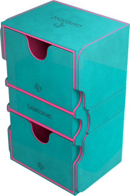 Коробка для карт Gamegenic: Stronghold 200+ XL Convertible - Teal/Pink (4251715417904) - зображення 2