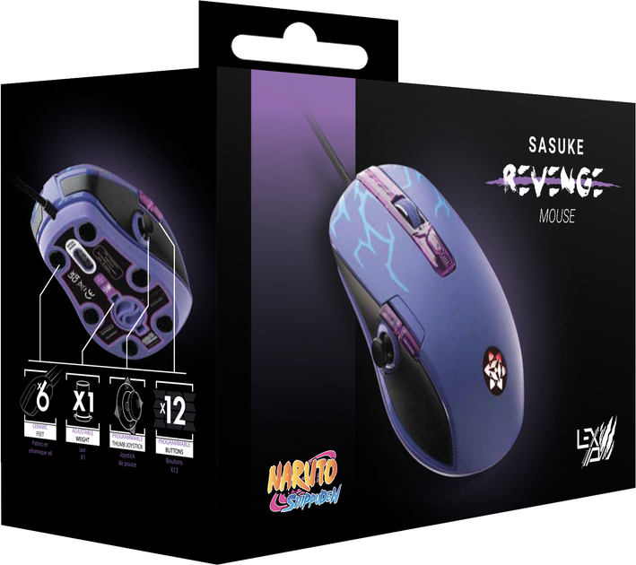 Mysz Lexip Naruto Shippuden Sasuke Revenge USB Blue (tsxlxms0001) - obraz 5