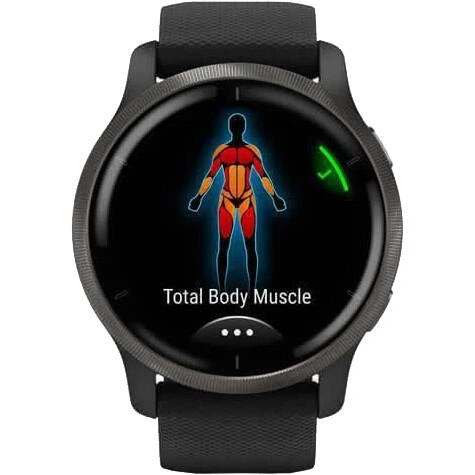 Смарт-часы Garmin Venu 2 Slate Stainless Steel Bezel with Black Case and Silicone Band (010-02430-11/01) - Фото 6 Смарт-часы Garmin Venu 2 Slate Stainless Steel Bezel with Black Case and Silicone Band (010-02430-11/01) - изображение 6