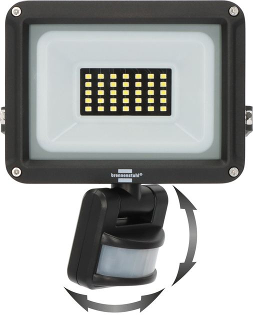 Naświetlacz LED Brennenstuhl JARO 3060 P z czujnikiem ruchu 2300 lm 20 W Czarny (1171250242) - obraz 3