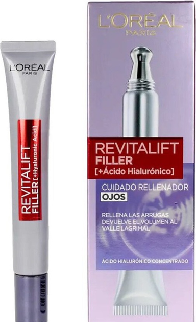 Крем для повік L'Oreal Paris Revitalift Filler Eye Cream з гіалуроновою кислотою 15 мл (3600523629282) - зображення 1