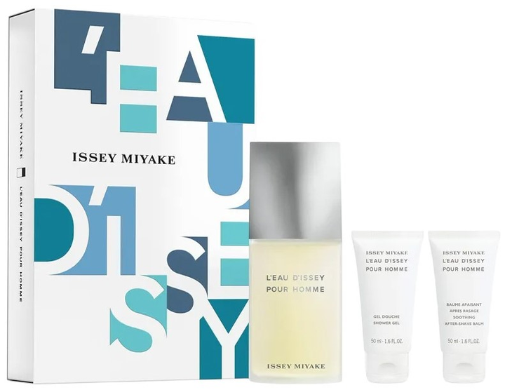 Набір для чоловіків Issey Miyake L'eau de Issey Pour Homme Туалетна вода 125 мл + Гель для душу 50 мл + Бальзам після гоління 50 мл (3423222118471) - зображення 1