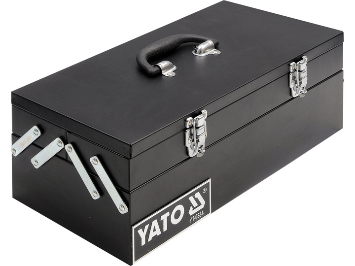 Металевий ящик для інструментів Yato YT-0884 460 х 200 х 180 мм (5906083908842) - зображення 1