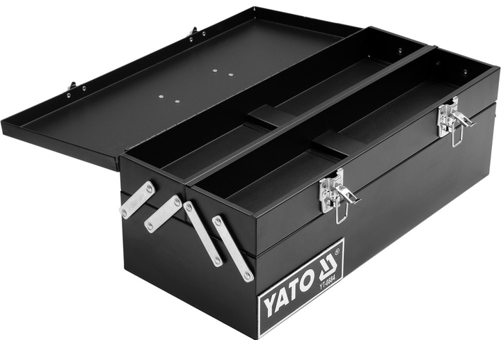 Металевий ящик для інструментів Yato YT-0884 460 х 200 х 180 мм (5906083908842) - зображення 3