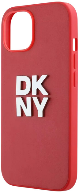 Панель Evelatus DKNY PU Leather Stack Logo Wrist Strap для Apple iPhone 15 Pro Red (57983120263) - зображення 2