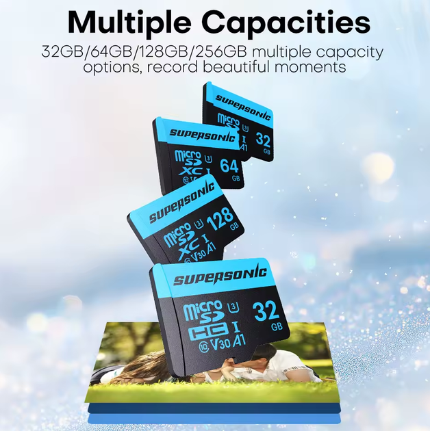 Карта памяти TF SuperSonic MicroSD UHS-I U3 V30 A1 64Gb с адаптером - изображение 6