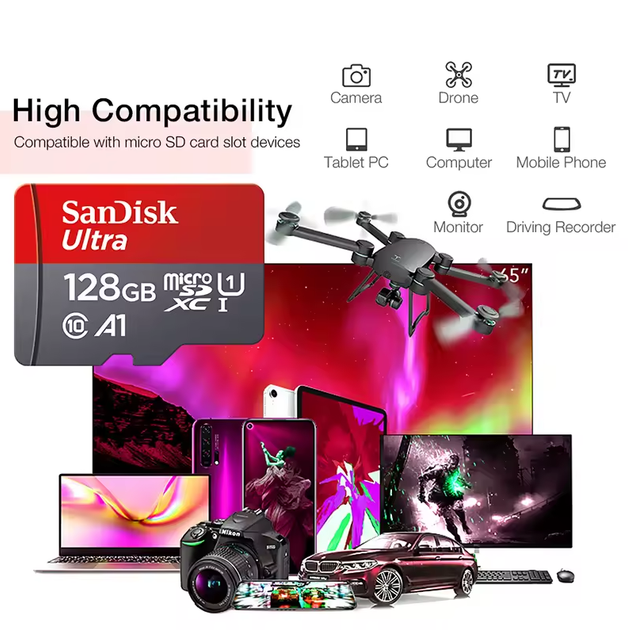Карта памяти TF microSDHC SanDisk Ultra Class 10 32GB - изображение 5