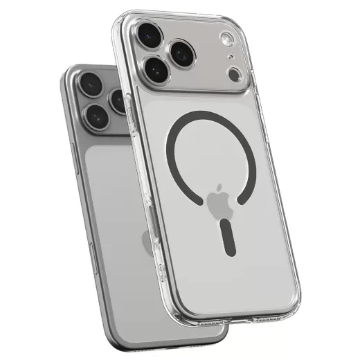 Прозрачный чехол Spigen Ultra Hybrid MagSafe Clear Graphite для iPhone 17 Pro Max (ACS10283) - изображение 3