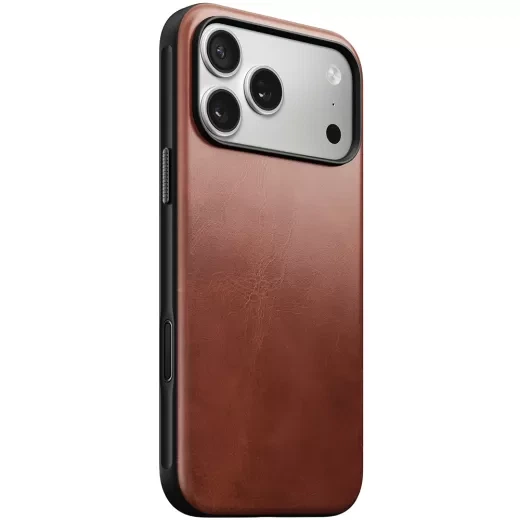 Кожаный чехол Nomad Modern Horween Leather Case Olde Dublin для iPhone 17 Pro Max (NM014223858) - изображение 3