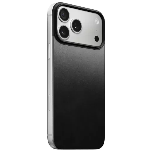 Кожаная магнитная накладка на заднюю панель Nomad Magnetic Horween Leather Back Black для iPhone 17 Pro Max (NM014391858) - Фото 4 Кожаная магнитная накладка на заднюю панель Nomad Magnetic Horween Leather Back Black для iPhone 17 Pro Max (NM014391858) - изображение 4
