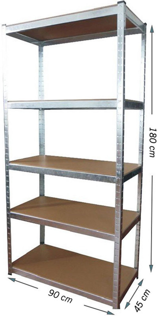 Regał magazynowy Haushalt T20A 90 x 45 x 180 cm (000040103035) - obraz 2