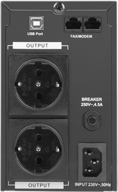 UPS Armac Office PSW 650F 390W/650VA (O/650F/PSW) - obraz 6