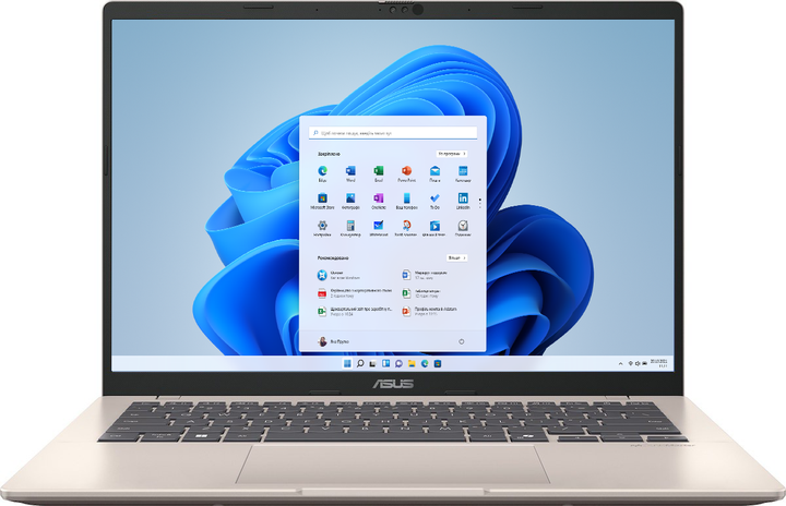 Ноутбук ASUS VivoBook 14 X1407QA-LY045W (90NB1602-M005R0) Platinum Gold - зображення 1