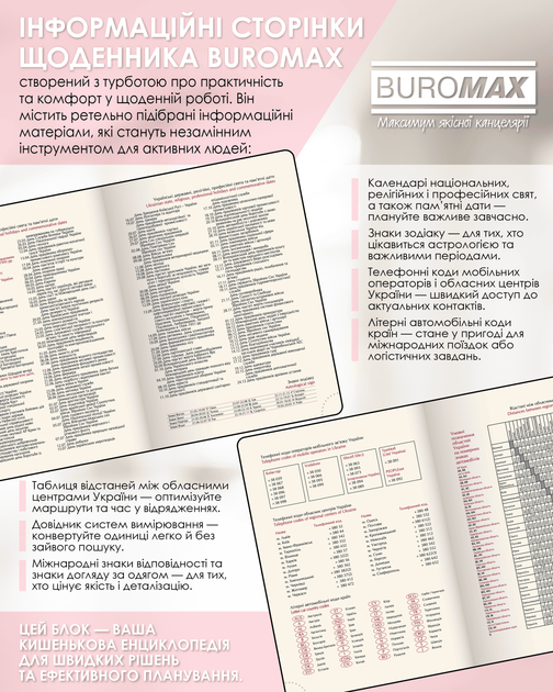 Ежедневник датированный 2026 Buromax Novel A5 полиграфический 336 страниц (BM.2103-07) - изображение 7