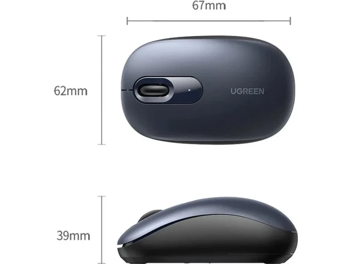 Миша UGREEN MU105 Portable Deep Blue (90550) - изображение 5