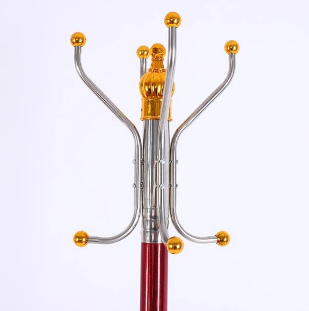 Напольная вешалка для одежды Coat Rack (тренога), 16 крючков, металлическая Красная - Фото 11 Напольная вешалка для одежды Coat Rack (тренога), 16 крючков, металлическая Красная - изображение 11
