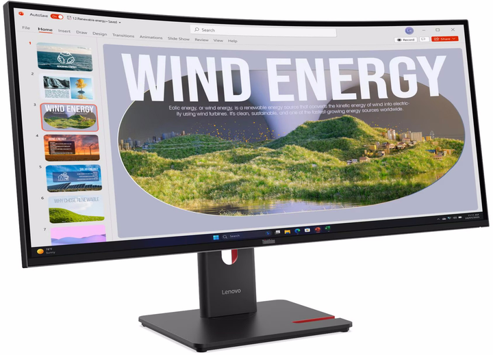 Монітор 34" Lenovo ThinkVision T34wd-40 (64AEGAT1EU) - зображення 2