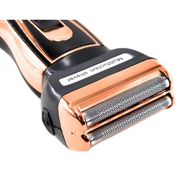 Мужской триммер ProGemei Gold GM-595 бритва аккумуляторная для стрижки волос и бороды (37795) - Фото 7 Мужской триммер ProGemei Gold GM-595 бритва аккумуляторная для стрижки волос и бороды (37795) - изображение 7