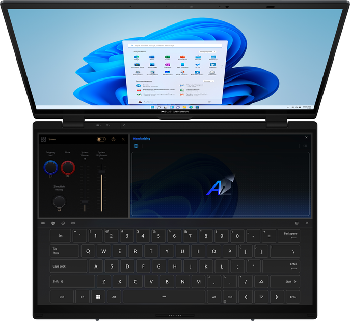 Ноутбук ASUS Zenbook Duo (2025) UX8406CA-PZ009W (90NB14X1-M00820) Inkwell Gray - зображення 6