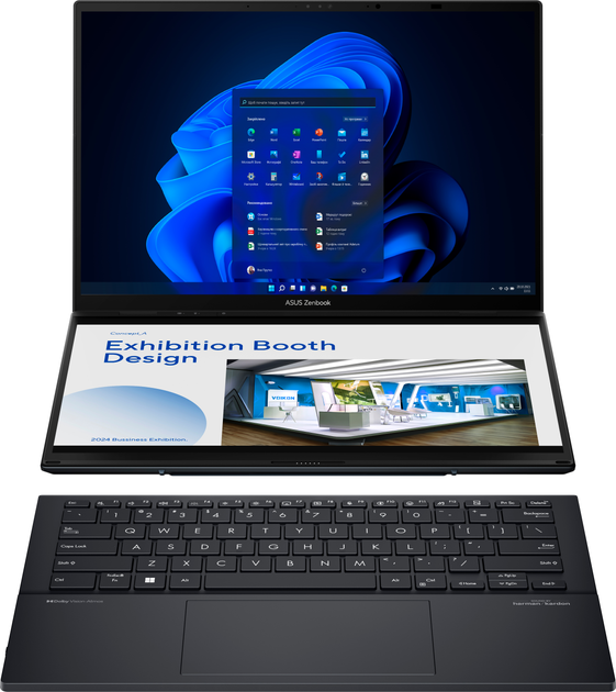 Ноутбук ASUS Zenbook Duo (2025) UX8406CA-PZ068X (90NB14X1-M00AR0) Inkwell Gray - зображення 1